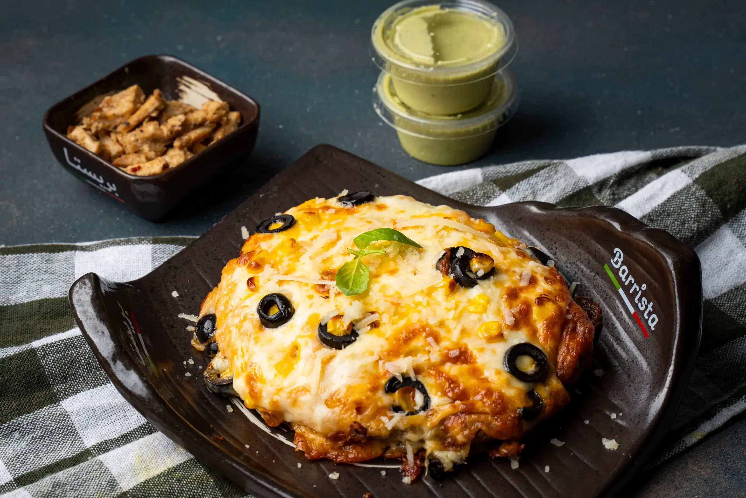 بطاطس مشوية بالدجاج